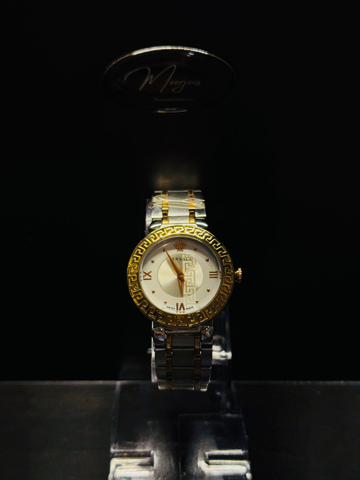 Versace Greca White & Gold