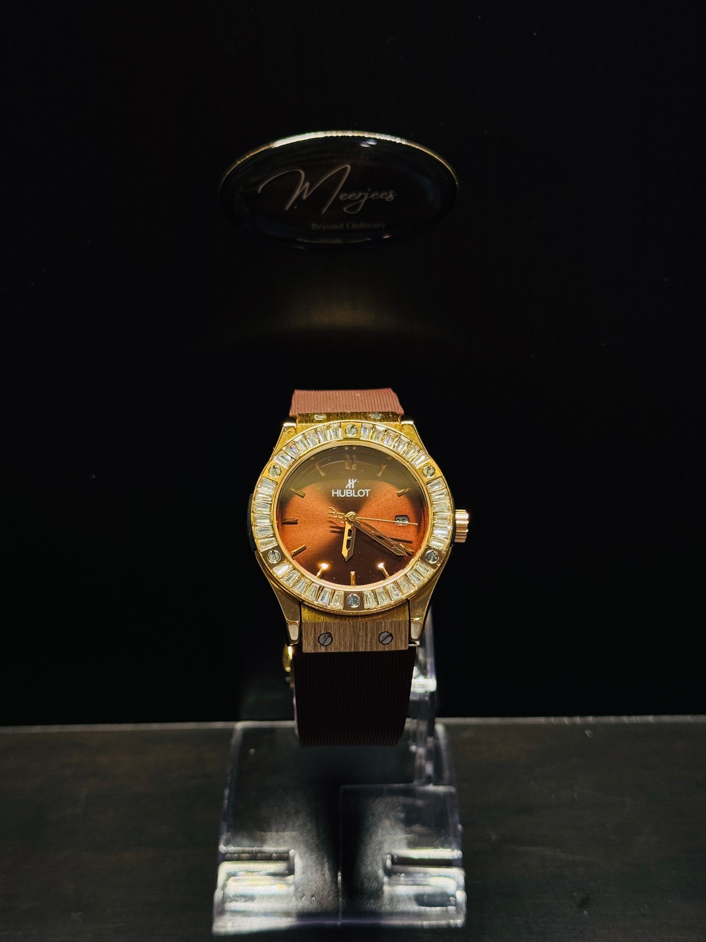 Hublot Burgundy Crystal Bezel