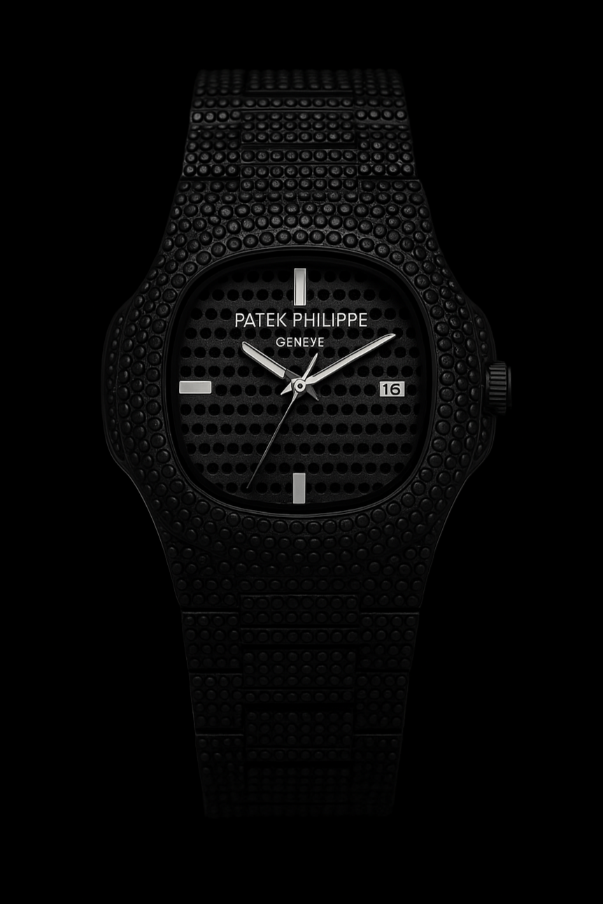 Black Iced-Out Patek Philippe