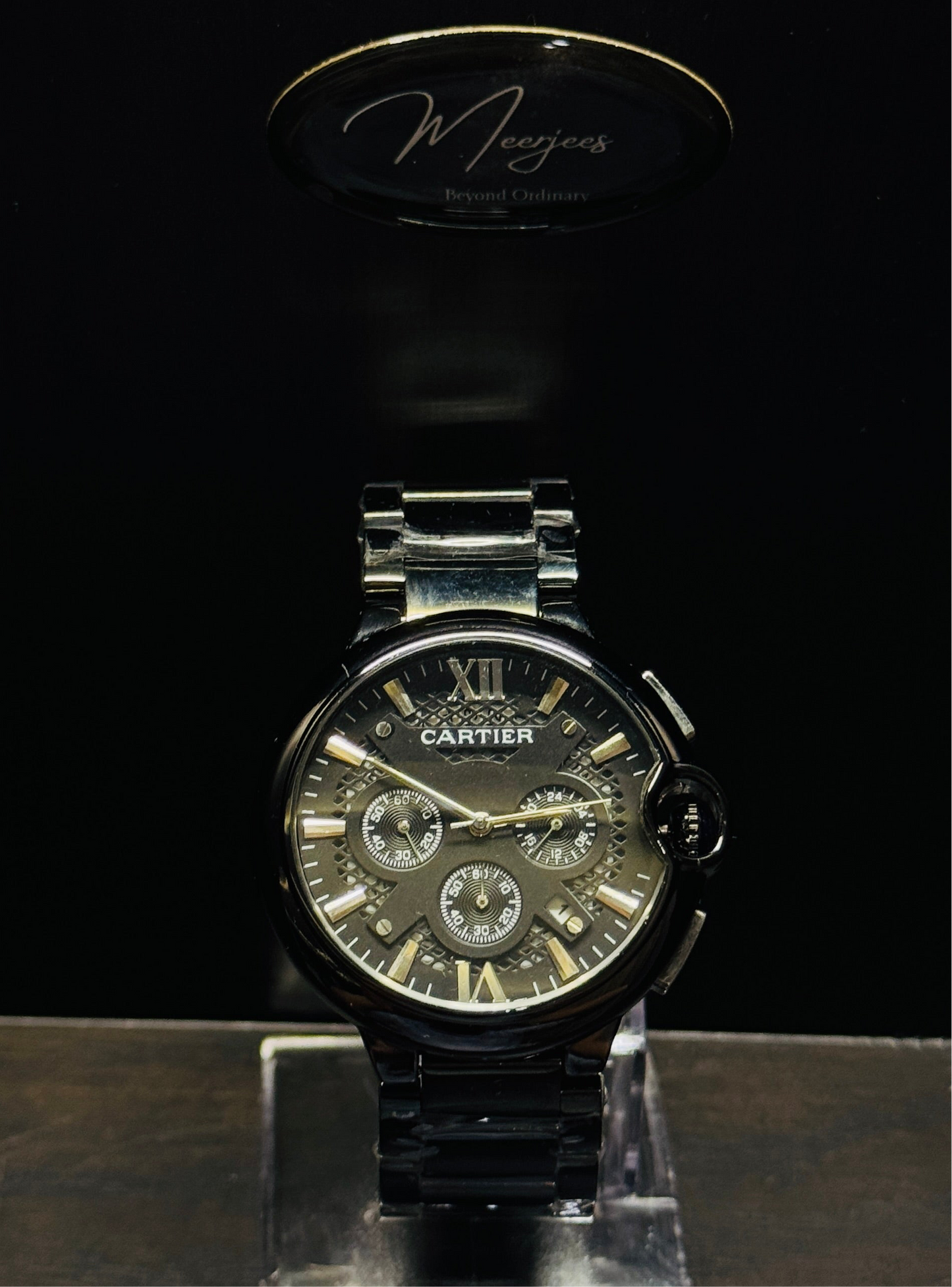 Cartier Chronograph Black Dial