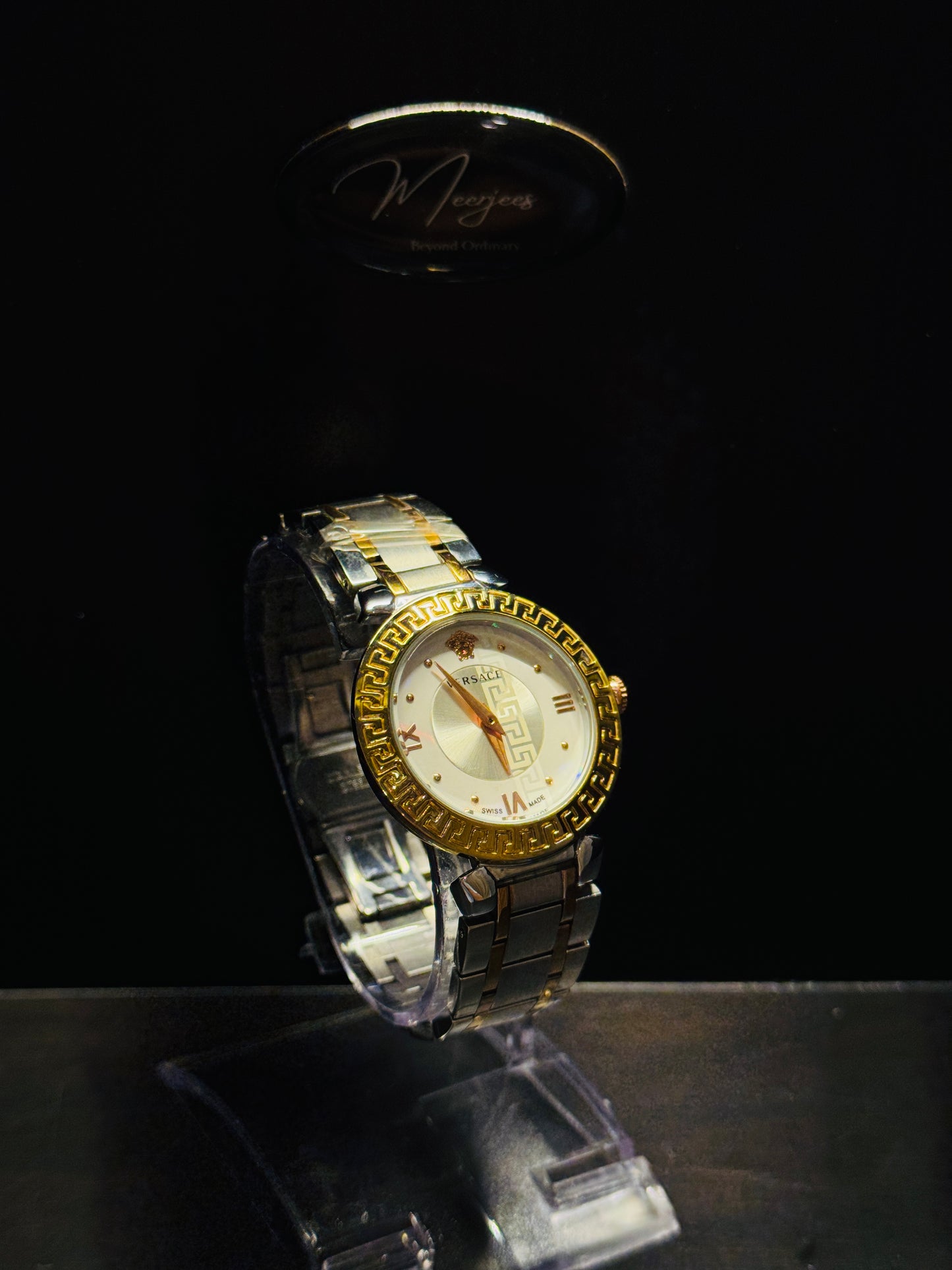 Versace Greca White & Gold