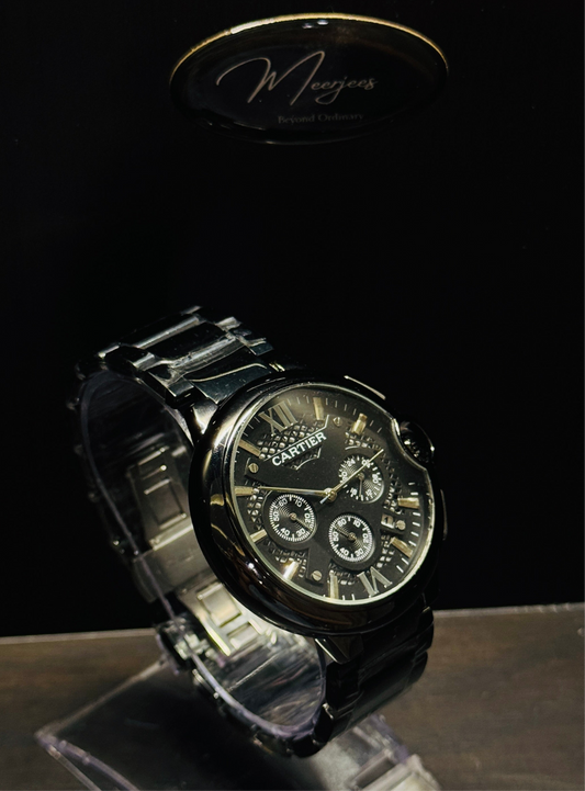 Cartier Chronograph Black Dial