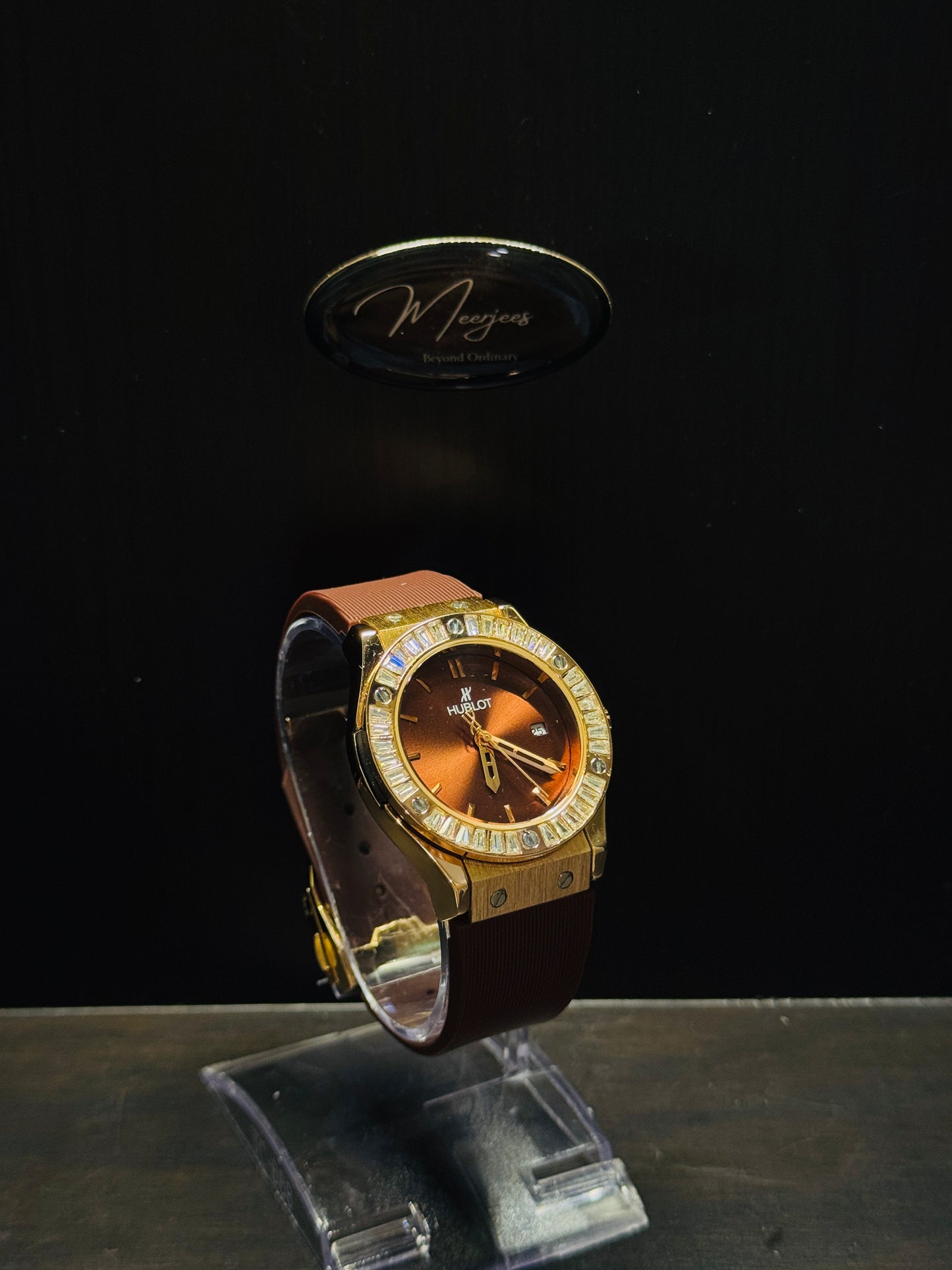 Hublot Burgundy Crystal Bezel