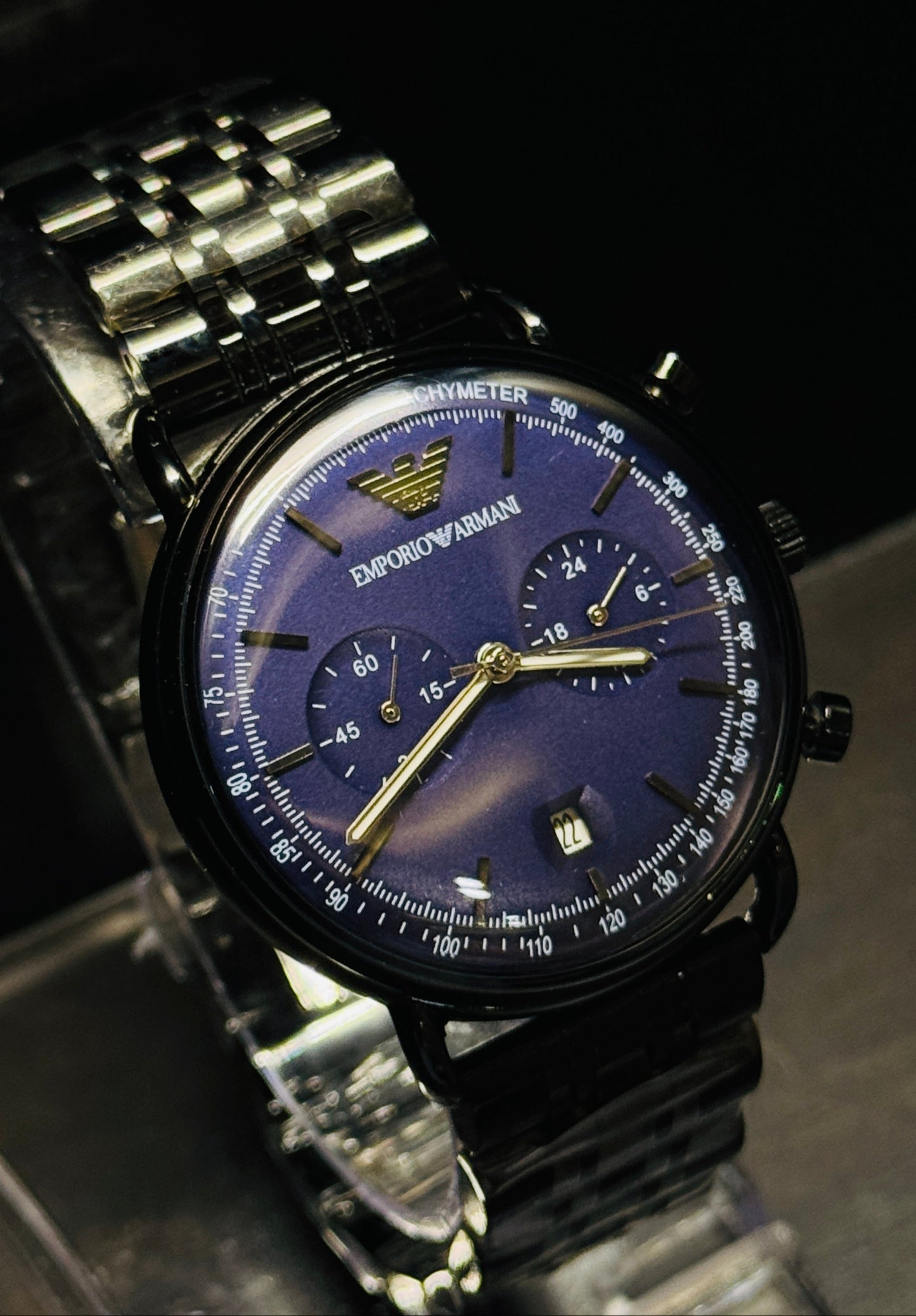 Emporio Armani Blue Chronograph